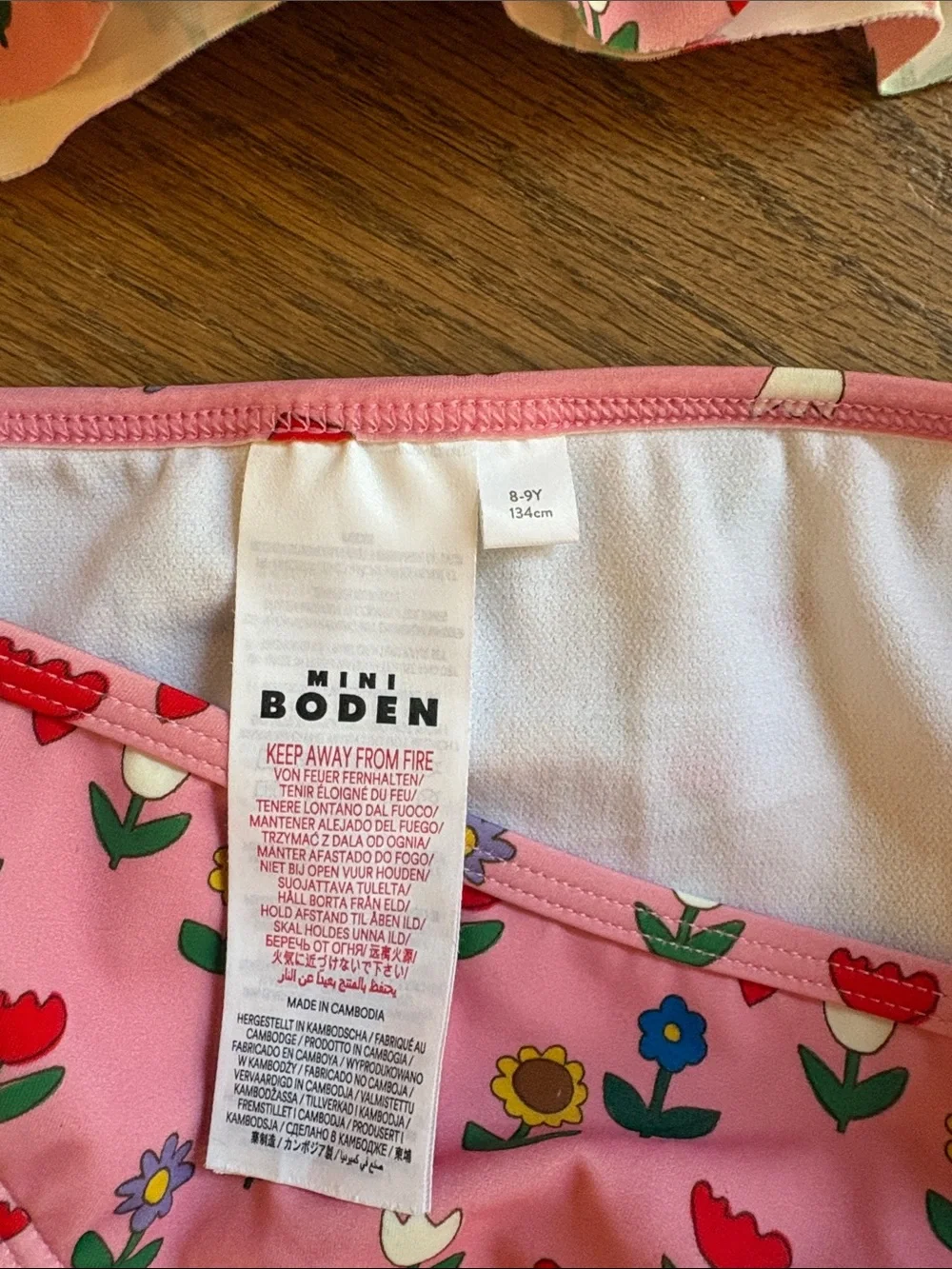 Mini Boden smocked swimsuit - Picture 3 of 4